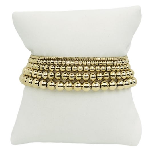 Libby Kate 23456 Gold-Filled Bead Bracelet Stack