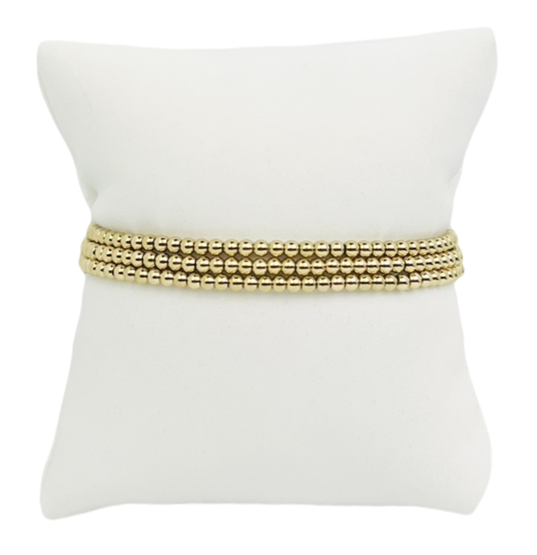 Libby Kate 333 Gold-Filled Bead Bracelet Stack