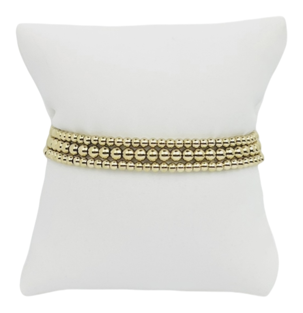 Libby Kate 343 Gold-Filled Bead Bracelet Stack