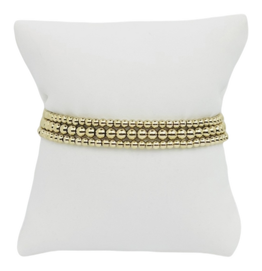 Libby Kate 343 Gold-Filled Bead Bracelet Stack