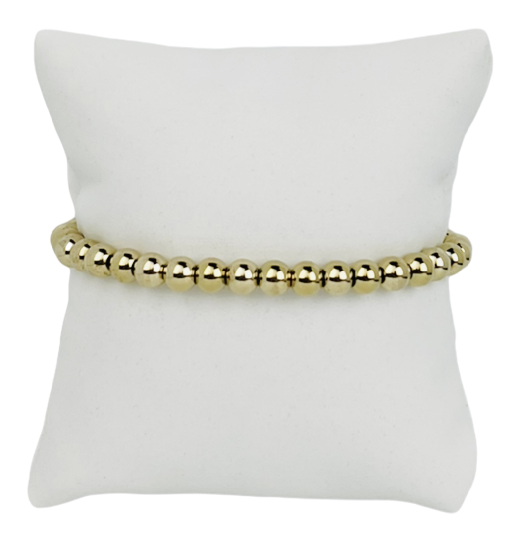 Libby Kate 6mm Gold-Filled Bead Bracelet