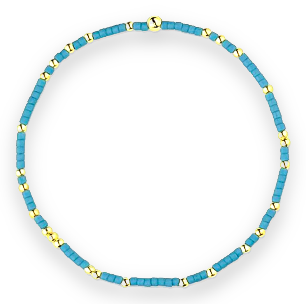 Libby Kate Bayside Blue Seed Bead Bracelet