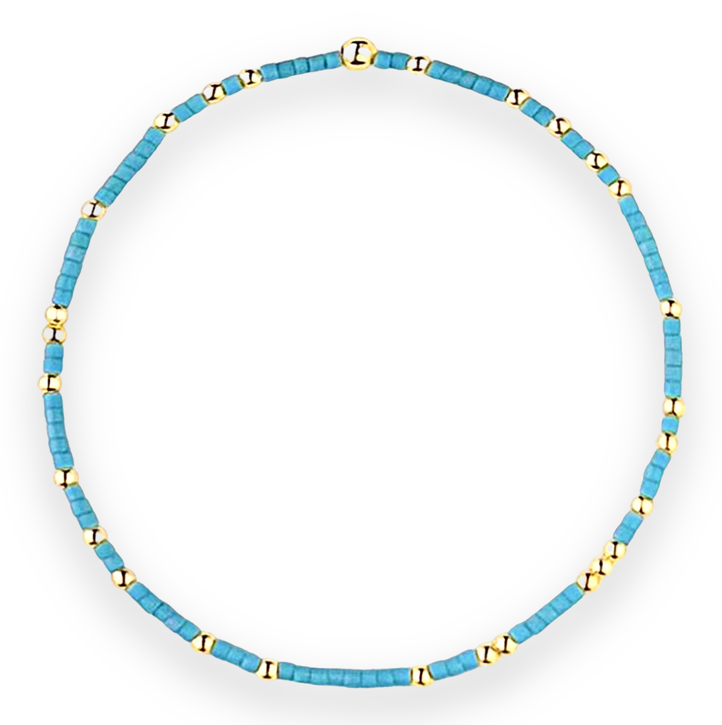 Libby Kate Deep Water Blue Seed Bead Bracelet