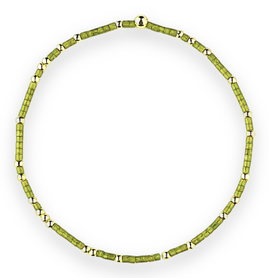 Libby Kate Olive Green Bracelet